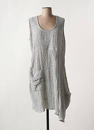 Robe mi-longue sans manche sans manche gris GERSHON BRAM femme