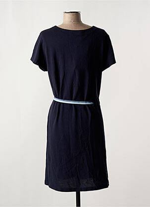 Robe mi-longue manches courtes manches courtes bleu SEMIOLOGY femme