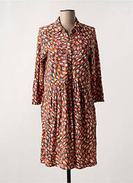Robe mi-longue manches 3/4 manches 3/4 rose WHITE STUFF femme