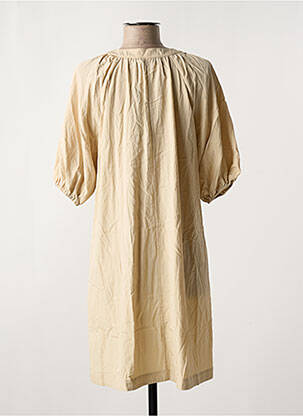 Robe courte manches courtes manches courtes beige YEST femme