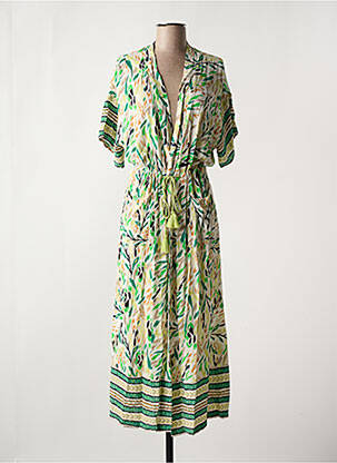 Veste kimono col v vert YEST femme