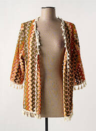 Gilet manches longues manches 3/4 orange AN II VITO femme