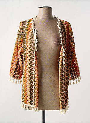 Gilet manches longues manches 3/4 orange AN II VITO femme