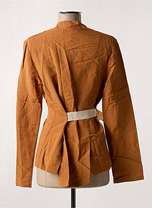 Veste chic manches longues marron SEMIOLOGY femme