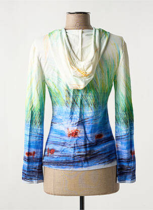 Veste casual coupe cintrée bleu LOUISE DELLA femme