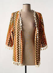 Gilet manches longues orange AN II VITO pour femme seconde vue