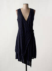 Robe mi-longue bleu SEMIOLOGY pour femme seconde vue
