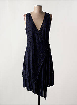 Robe mi-longue bleu SEMIOLOGY pour femme