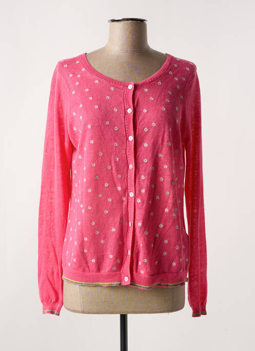 Gilet manches longues rose WHITE STUFF pour femme