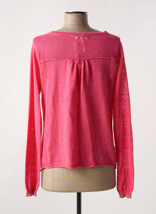 Gilet manches longues rose WHITE STUFF pour femme