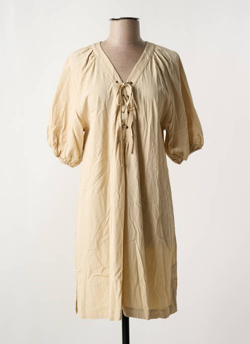 Robe courte beige YEST pour femme