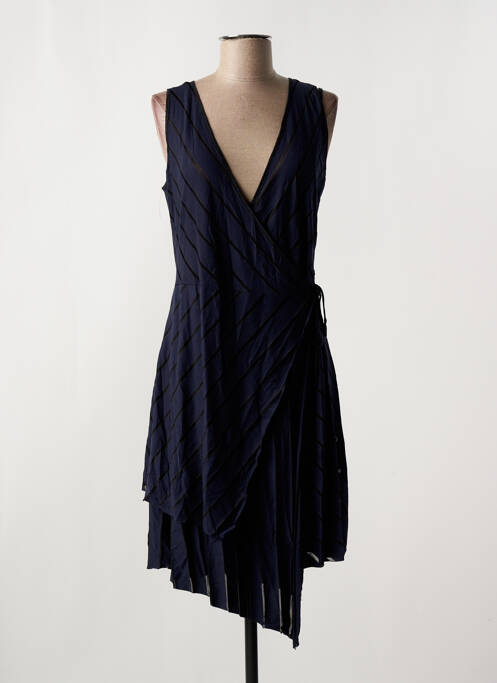 Robe mi-longue bleu SEMIOLOGY pour femme