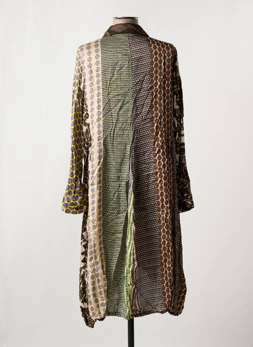 Robe mi-longue marron ALEMBIKA pour femme