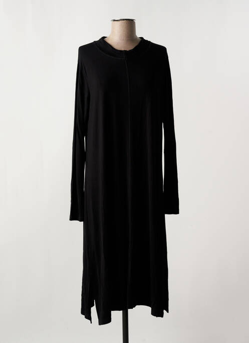 Robe mi-longue noir OZAI N KU pour femme