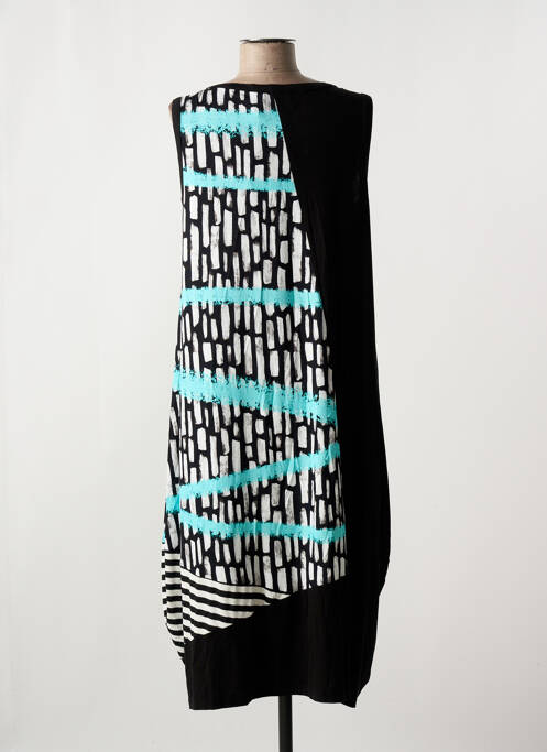 Robe mi-longue noir OZAI N KU pour femme