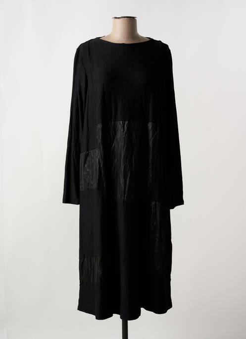 Robe mi-longue noir OZAI N KU pour femme