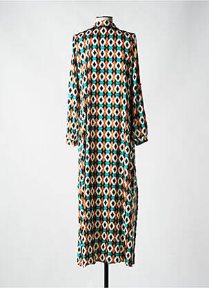 Robe longue imprimé fantaisie manches longues noir AN II VITO femme