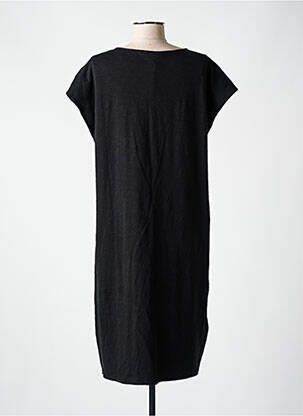 Robe mi-longue manches courtes manches courtes noir YEST femme