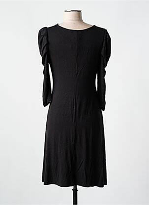 Robe mi-longue manches longues manches longues noir AN II VITO femme