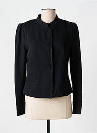 Veste casual col rond noir GARELLA femme