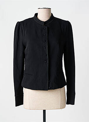 Veste casual col rond noir GARELLA femme