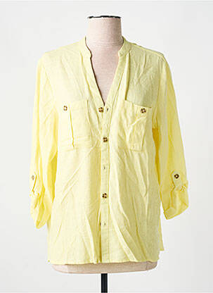 Chemisier coupe fluide manches longues jaune YEST femme