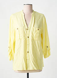 Chemisier coupe fluide manches longues jaune YEST femme