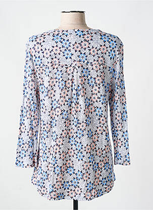 Chemisier imprimé fleurs manches longues bleu WHITE STUFF femme
