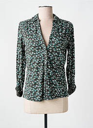 Chemisier coupe cintrée manches longues vert WHITE STUFF femme