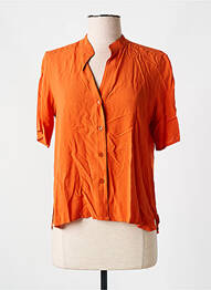 Chemisier manches courtes manches courtes orange SEMIOLOGY femme