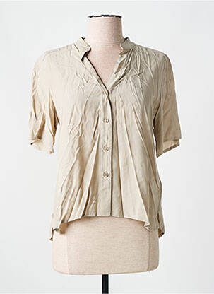 Chemisier manches courtes manches courtes beige SEMIOLOGY femme