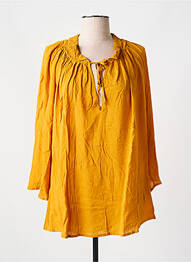 Blouse col rond manches longues orange SEMIOLOGY femme