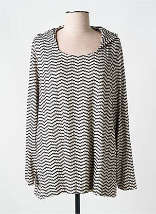 Pull coupe droite manches longues noir AN II VITO femme