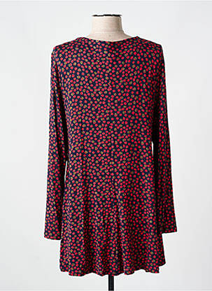 Robe courte coupe fluide manches longues rouge AN II VITO femme
