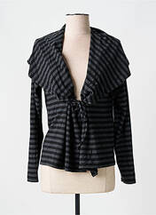 Gilet manches longues noir MYRINE pour femme seconde vue