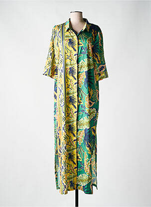 Robe longue vert AN II VITO pour femme