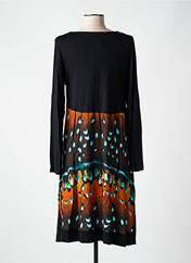 Robe mi-longue noir AN II VITO pour femme seconde vue