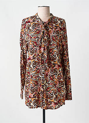 Tunique manches longues marron YEST pour femme