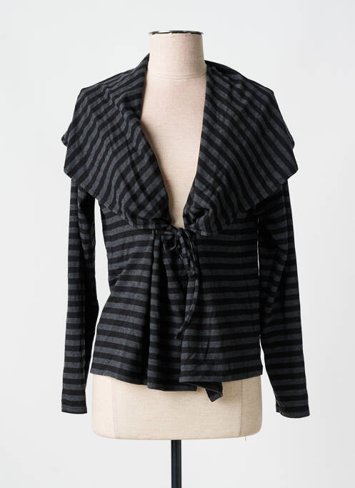 Gilet manches longues noir MYRINE pour femme