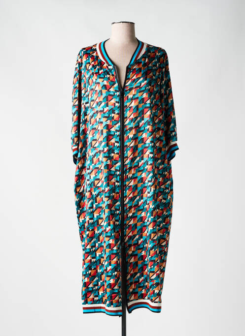 Robe mi-longue bleu AN II VITO pour femme