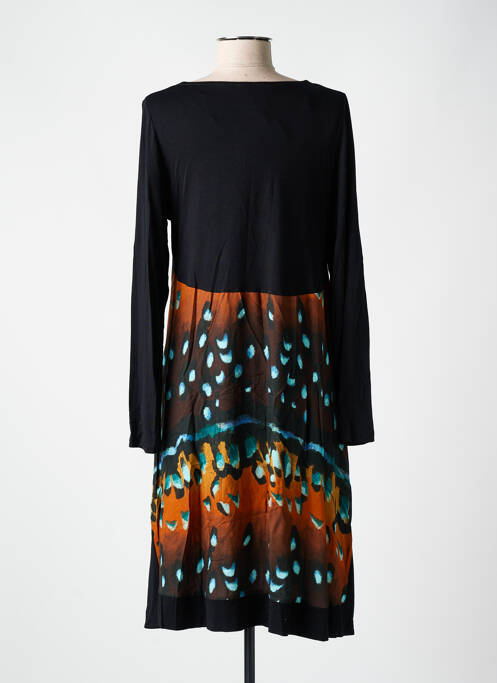 Robe mi-longue noir AN II VITO pour femme