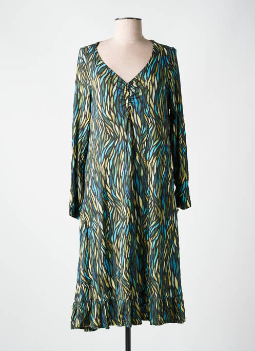 Robe mi-longue vert AN II VITO pour femme