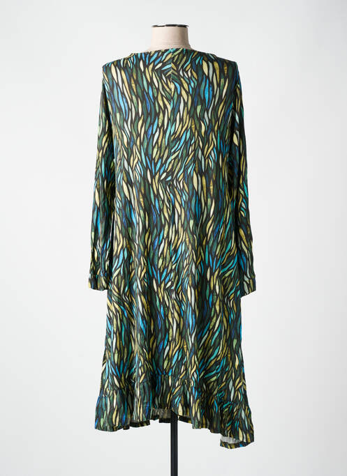Robe mi-longue vert AN II VITO pour femme