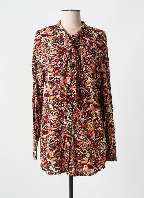 Tunique manches longues marron YEST pour femme