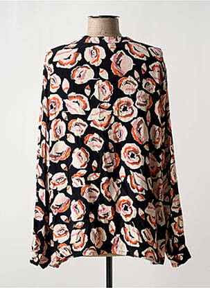 Blouse imprimé fleurs manches longues noir MASAI femme