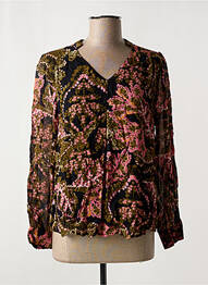 Blouse légère et transparente manches longues noir ESQUALO femme