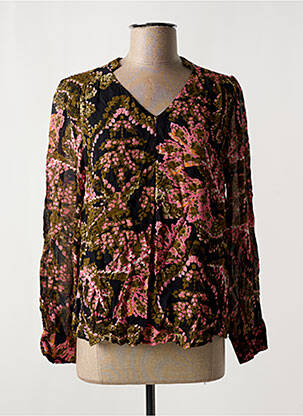 Blouse légère et transparente manches longues noir ESQUALO femme