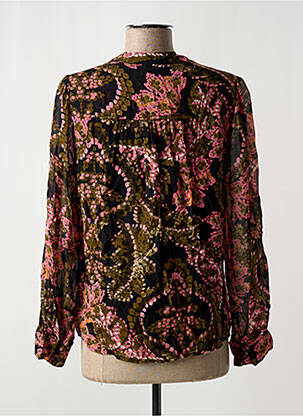 Blouse légère et transparente manches longues noir ESQUALO femme