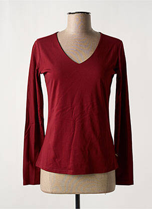 T-shirt manches longues manches longues rouge YEST femme