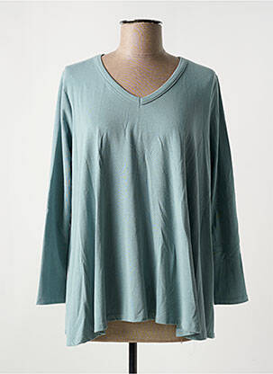 T-shirt manches longues manches longues bleu OZAI N KU femme